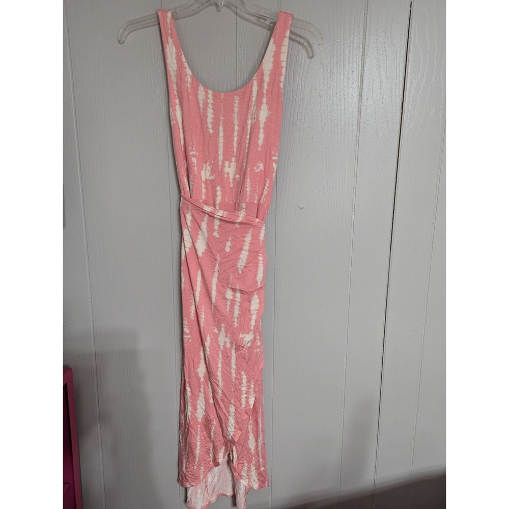 scoop womens tie-dye sleeveless wrap long summer‎ dress XL 16-18 NWT
